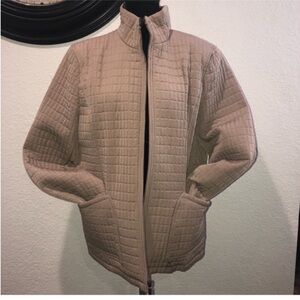 Quilted tan jacket coat